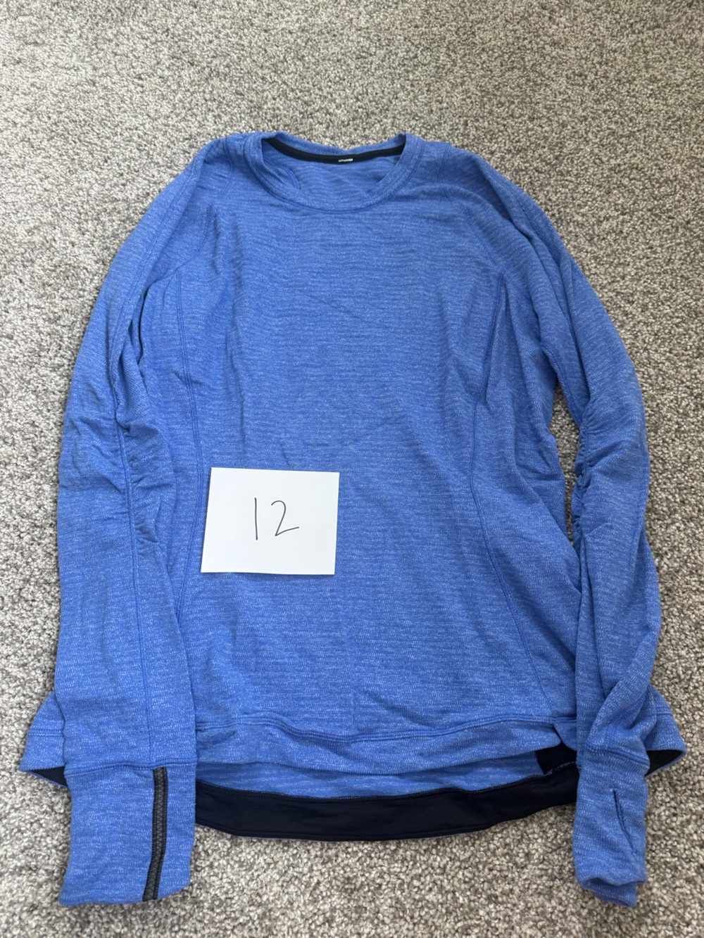 lululemon athletica Blue Long-Sleeve Crew Top